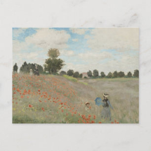 Klapveld bij Argenteuil door Claude Monet Briefkaart