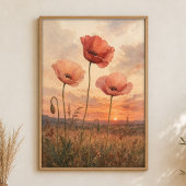 Klapveld schemering aquarel cottagecore poster
