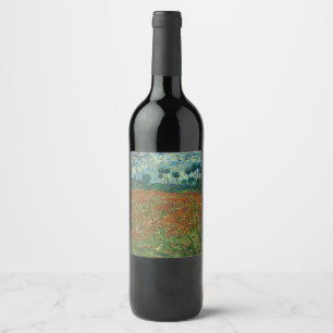 Klapveld van Vincent van Gogh Fijne Kunst Wijn Etiket