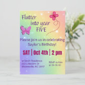 klapwiek in jaar vijf kaart (Staand voorkant)