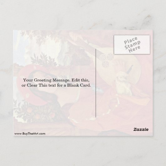 Klara Bianka von Quandt van Julius Schnorr Briefkaart (Achterkant)