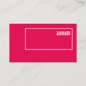 Klare Linie Visitenkarte Visitekaartje (Achterkant)