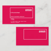 Klare Linie Visitenkarte Visitekaartje (Voorkant / Achterkant)