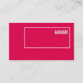 Klare Linie Visitenkarte Visitekaartje (Achterkant)