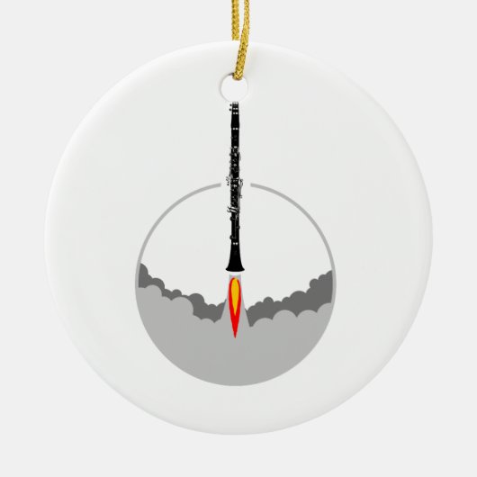 klarineschakel keramisch ornament (Voorkant)