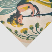 Klarinet Band Class Fairy Tissuepapier (Detail)