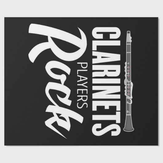  klarinet cadeaupapier (Vlak)