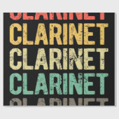 klarinet cadeaupapier (Vlak)