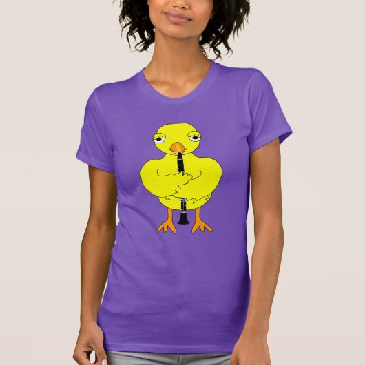 Klarinet Chick T-shirt (Voorkant)