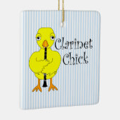 klarinet chick tekst keramisch ornament (Rechts)