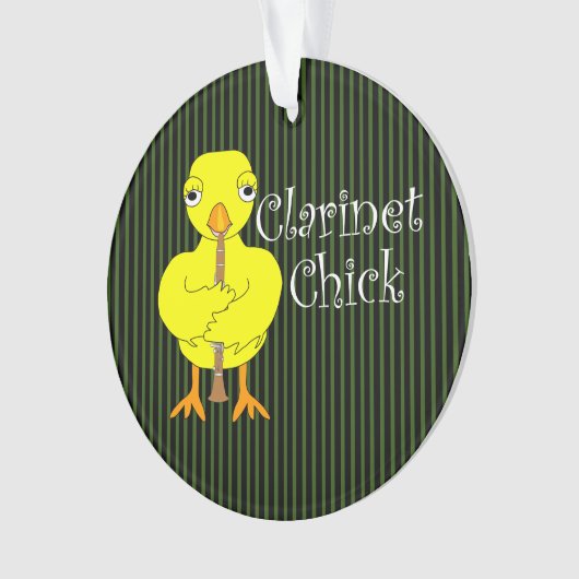 klarinet chick tekst ornament (voorkant)