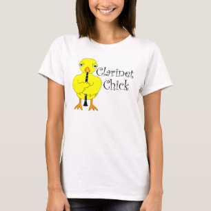 klarinet chick tekst t-shirt