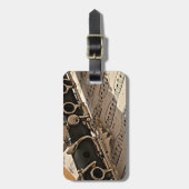 Klarinet Close-up Bagagelabel (Voorkant verticaal)