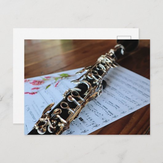 Klarinet, Concerto nr. 3, Briefkaart (Voorkant / Achterkant)