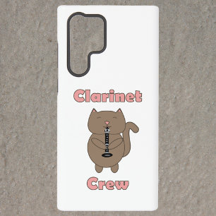 Klarinet Crew Cat Funny Samsung Galaxy Hoesje