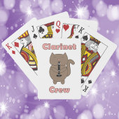 Klarinet Crew Funny Cat Pokerkaarten