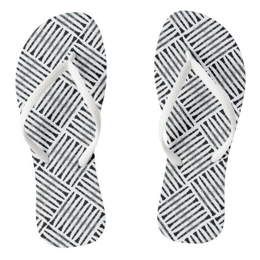 Klarinet Crosshatch Patroon Teenslippers (Voetbed)