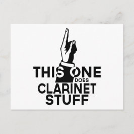 Klarinet Dingen - Grappige Klarinet Muziek Briefkaart