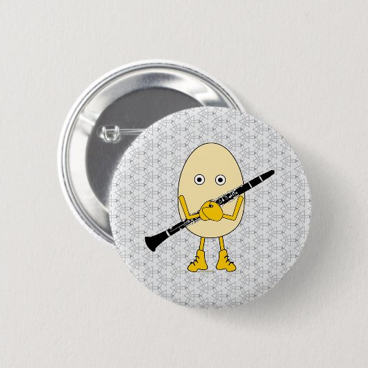 Klarinet Egghead Ronde Button 5,7 Cm (Voorkant /achterkant)