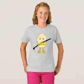 Klarinet eierkop T-shirt (Voorkant volledig)