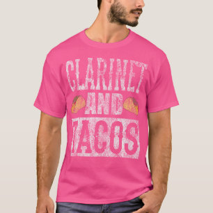 Klarinet en Tacos Grappige Taco Band Versleten T-shirt