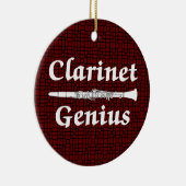 Klarinet Genius Keramisch Ornament (Rechts)