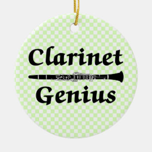 Klarinet Genius Keramisch Ornament