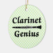 Klarinet Genius Keramisch Ornament (Links)