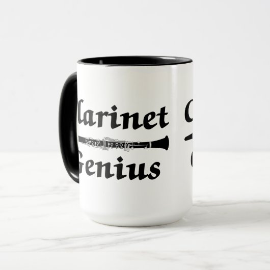 Klarinet Genius Mok (Voorkant links)