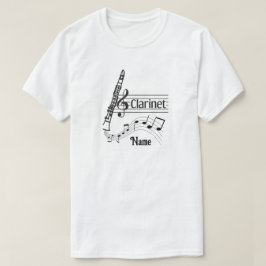 Klarinet gepersonaliseerd t-shirt