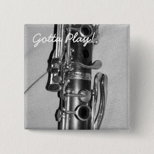 Klarinet Gotta Spelen Button (Voorkant)