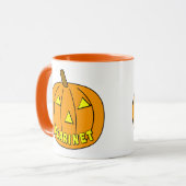 Klarinet Halloween Pumpkin Mok (Voorkant links)