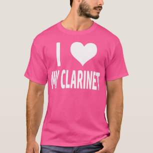 Klarinet Houtblazer Muziek Musicus Marcherende Ban T-shirt