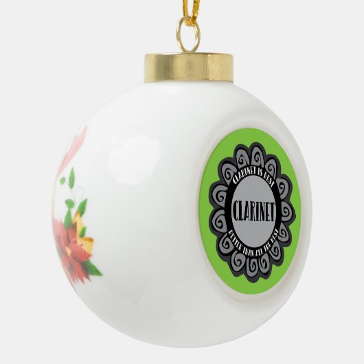 Klarinet is het beste keramische bal ornament (Links)