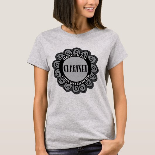 Klarinet is het beste t-shirt (Voorkant)