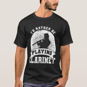 Klarinet Joke Klarinet Speler T-shirt