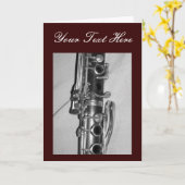 Klarinet Kaart (Gele Bloem)