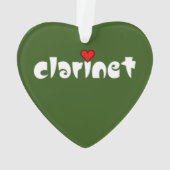 Klarinet klein hart ornament (achterkant)
