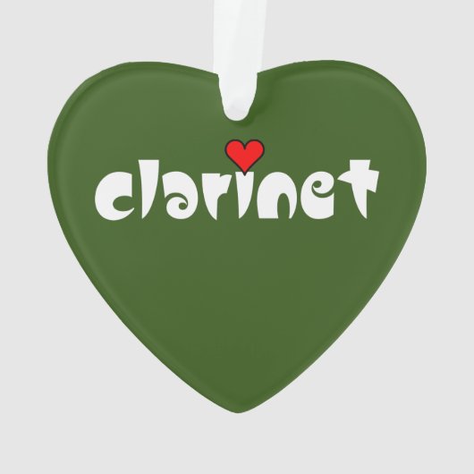 Klarinet klein hart ornament (achterkant)