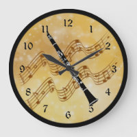Klarinet, magisch muzikaal moment, gouden ontwerp