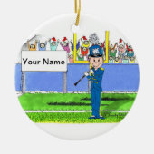 Klarinet - Mannelijk Keramisch Ornament (Voorkant)