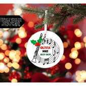 Klarinet Marching Band Kerst Ornament