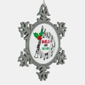 Klarinet Marching Band Kerst Ornament (Links)