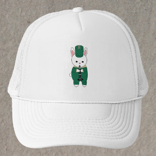 Klarinet Marching Band Konijn groen goud Trucker Pet