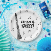 Klarinet Muziek Thema Verjaardagsfeest Papier Bord (Feest)