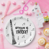 Klarinet Muziek Thema Verjaardagsfeest Papier Bord (Feest)