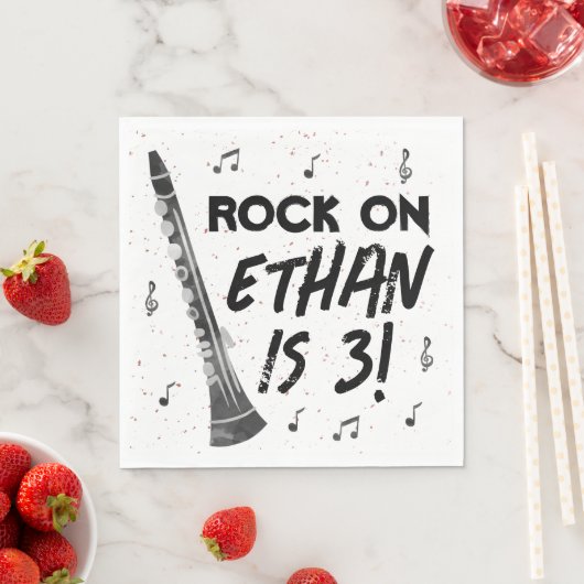 Klarinet Muziek Verjaardag Party Papier servetten (Insitu)