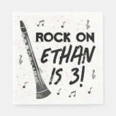 Klarinet Muziek Verjaardag Party Papier servetten (Voorkant)