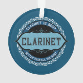 Klarinet Muzieknoten Cirkel Ornament (achterkant)