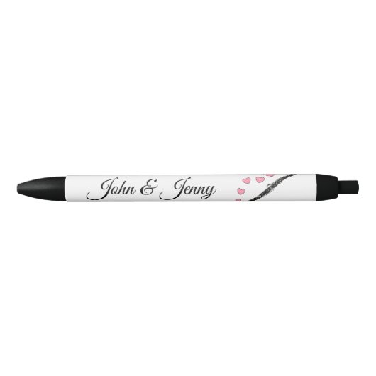 Klarinet Muzikant Custom Wedding Favoriet Gift Zwarte Inkt Pen (Voorkant)